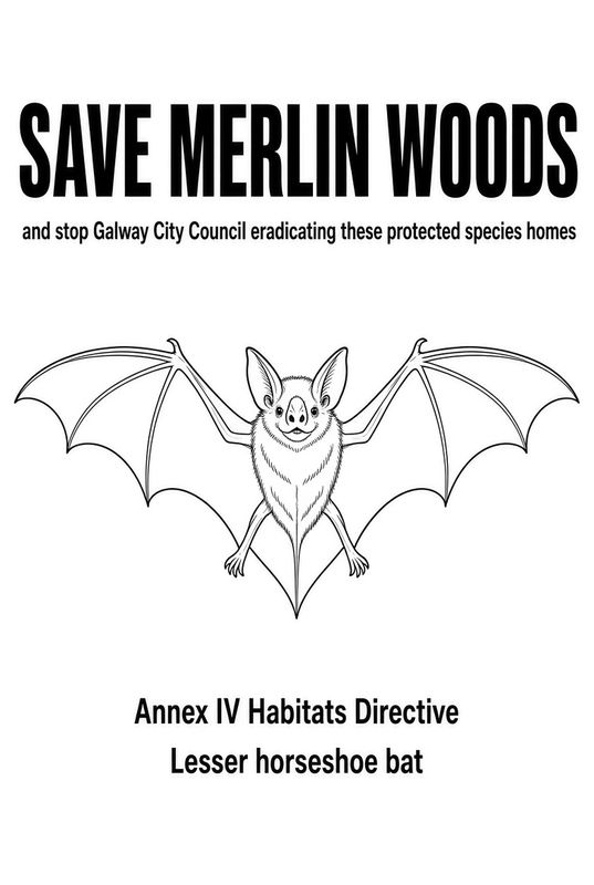 Preview: Protest sign, Lesser horseshoe bat